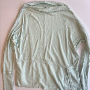 We The Free Soft Mint Cowl Neck Sweater